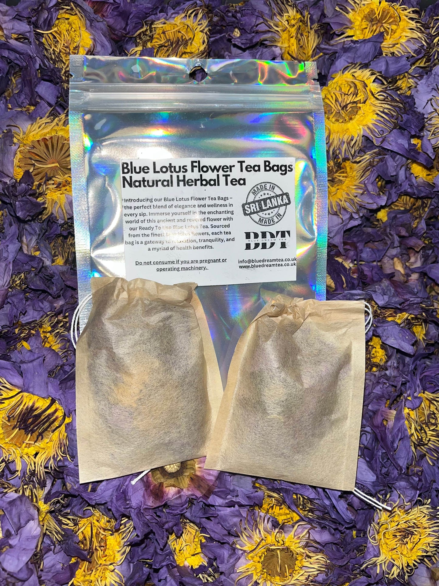 blue lotus flower tea bags