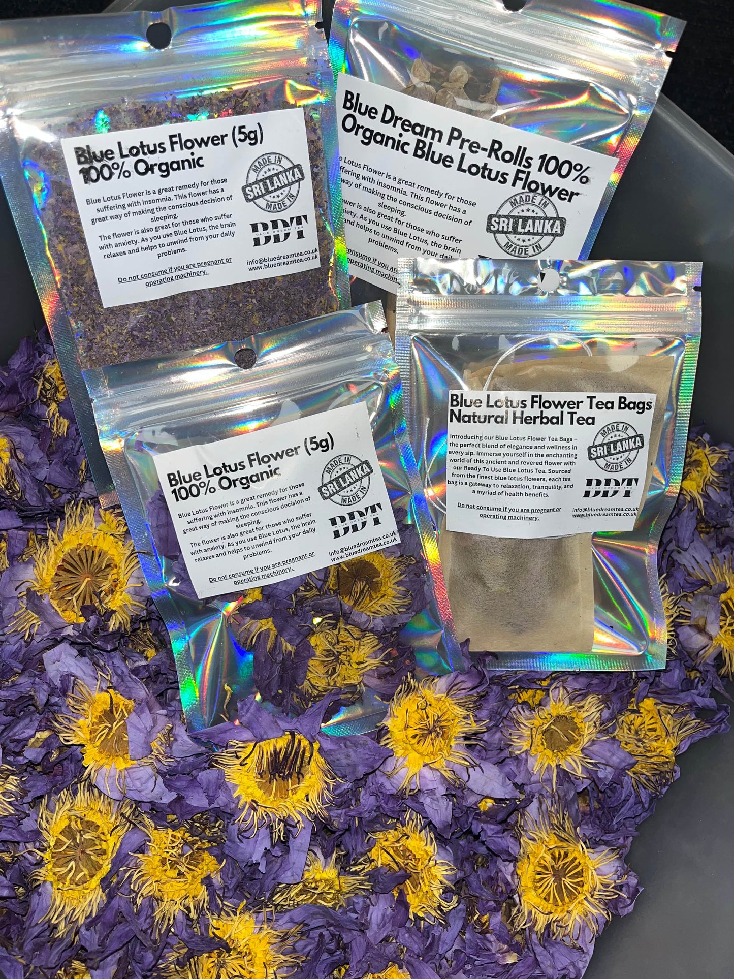 blue lotus flower sample pack